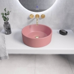 Умывальник 410х410х150мм РОЗОВЫЙ МАТОВЫЙ GROSSMAN GR-3013PIM/Германия — изображение 2