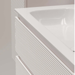 Тумба 120 см Folk Bianco ПОДВЕСНАЯ Sancos с умывальником CN7016 — изображение 9