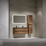 Тумба 120 см Urban ПОДВЕСНАЯ Sancos Дуб чарльстон с умывальником CN7004MB — изображение 3