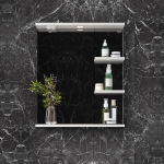 Зеркало КОРАЛЛ 60 см (полки справа) — изображение 2