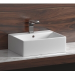 Умывальник 500х410х160мм чаша Element CeramicaNova накладная прямоугольная CN6040/Италия — изображение 2