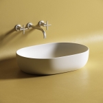 Умывальник 600х415х135мм МАТОВАЯ чаша CeramicaNova накладная овальная CN6047MW/Италия — изображение 2