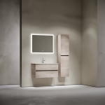 Тумба 90 см Urban ПОДВЕСНАЯ Sancos Дуб Галифакс с умывальником CN7002 — изображение 3