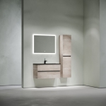 Тумба 90 см Urban ПОДВЕСНАЯ Sancos Дуб Галифакс с умывальником CN7002MB — изображение 3