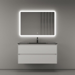 Тумба 100 см Cento ПОДВЕСНАЯ Sancos с умывальником CN7003MB — изображение 2