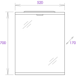Зеркало ОМЕГА 52 см — изображение 2
