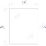 Зеркало КОРАЛЛ 55 см — изображение 3
