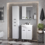 Шкаф-зеркало  БАЛТИКА 58 см Левый — изображение 7