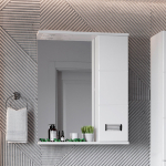 Шкаф-зеркало  БАЛТИКА 58 см Правый — изображение 2