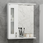 Шкаф-зеркало КРИСТАЛЛ 58 см Левый — изображение 2