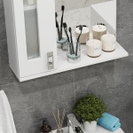 Шкаф-зеркало КРИСТАЛЛ 58 см Левый — изображение 4