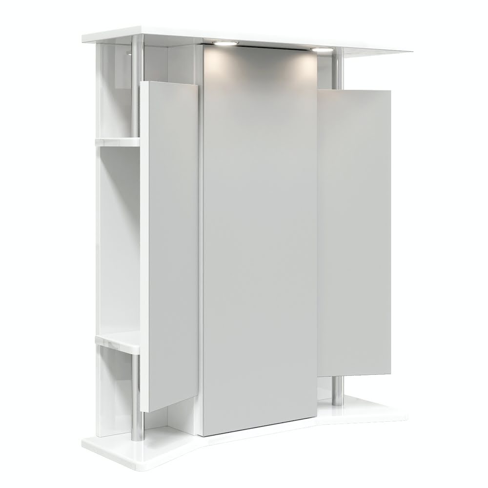 Шкаф-зеркало ВАЛЕРИЯ 65 см Правый