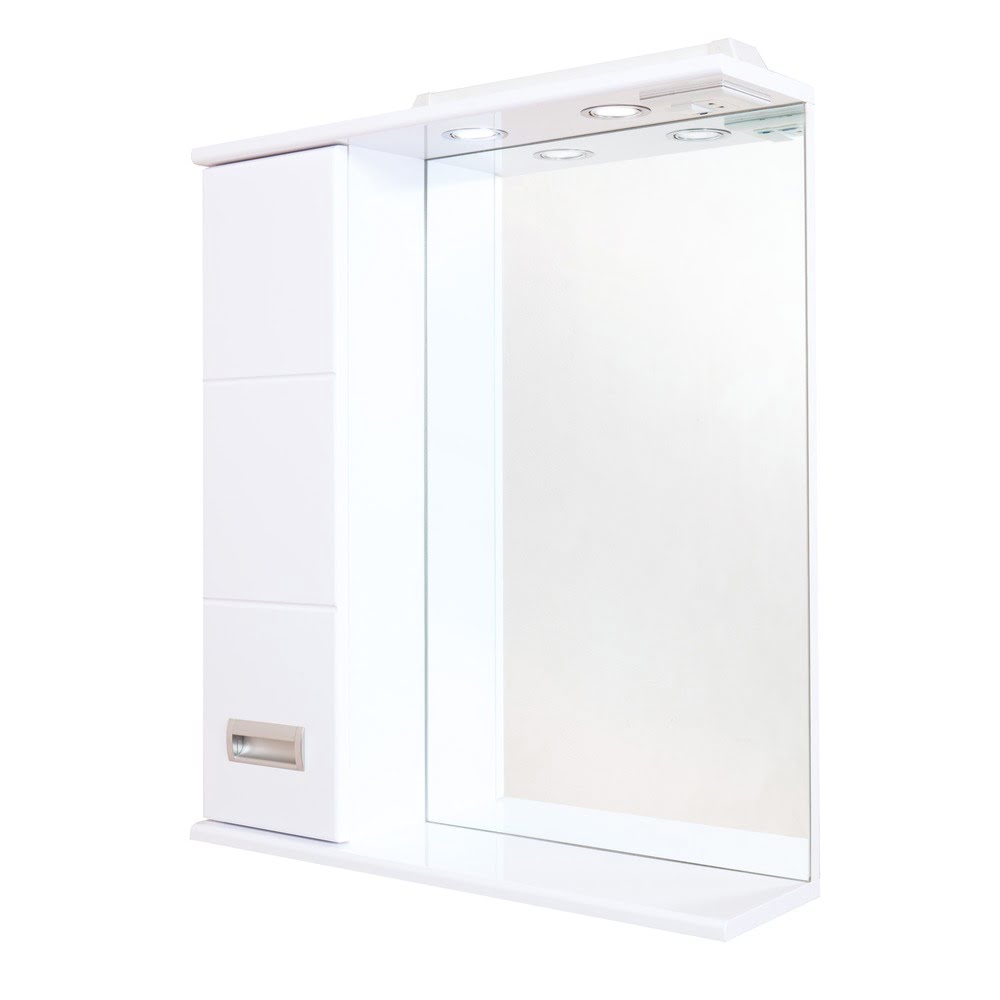 Шкаф-зеркало  БАЛТИКА 67 см Левый