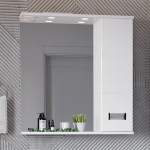 Шкаф-зеркало  БАЛТИКА 67 см Правый — изображение 3