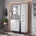 Шкаф-зеркало  БАЛТИКА 67 см Правый — изображение 5