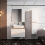 Пенал АЛЕСТА 35 подвесной белый/камень светлый — изображение 4