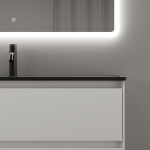 Тумба 100 см Cento ПОДВЕСНАЯ Sancos с умывальником CN7003MB — изображение 3