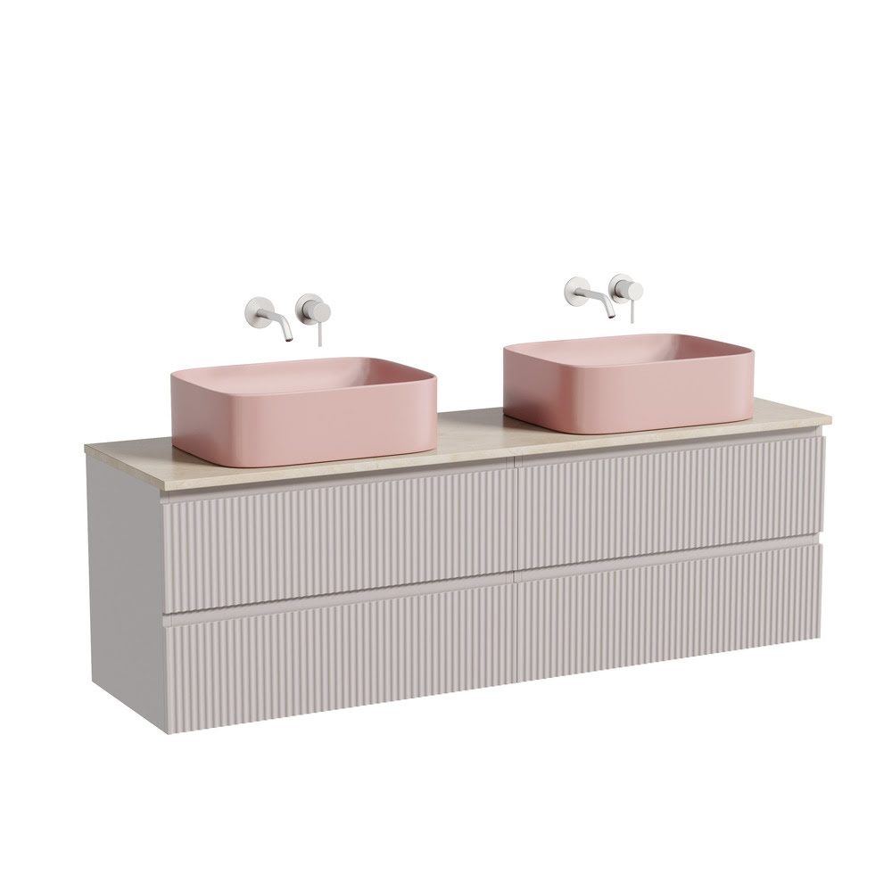 24-stolesh-png0047 Тумба 160 см SNOB R Doha Soft ПОДВЕСНАЯ Sancos со столешницей и с раковинами CN6052MP — изображение 1