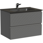 Тумба 70 см Folk Grey soft ПОДВЕСНАЯ Sancos с умывальником CN7007MB