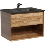 Тумба 70 см Marmi 1.0 Дуб чарльстон ПОДВЕСНАЯ Sancos с умывальником CN7007MB