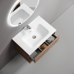 Тумба 70 см Marmi 1.0 Дуб чарльстон ПОДВЕСНАЯ Sancos с умывальником CN7007 — изображение 5