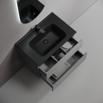Тумба 70 см Folk Grey soft ПОДВЕСНАЯ Sancos с умывальником CN7007MB — изображение 5
