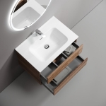 Тумба 70 см Marmi 2.0 Дуб чарльстон ПОДВЕСНАЯ Sancos с умывальником CN7007 — изображение 4