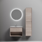 Тумба 70 см Marmi 1.0 Дуб галифакс натуральный ПОДВЕСНАЯ Sancos с умывальником CN7007 — изображение 2