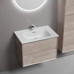 Тумба 70 см Marmi 2.0 Дуб галифакс ПОДВЕСНАЯ Sancos с умывальником CN7007 — изображение 4