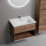 Тумба 70 см Marmi 1.0 Дуб чарльстон ПОДВЕСНАЯ Sancos с умывальником CN7007 — изображение 4