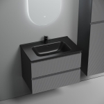 Тумба 70 см Folk Grey soft ПОДВЕСНАЯ Sancos с умывальником CN7007MB — изображение 4