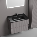 Тумба 70 см SNOB R Doha Soft ПОДВЕСНАЯ Sancos с умывальником CN7007MB — изображение 4