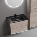 Тумба 70 см Marmi 2.0 Дуб галифакс ПОДВЕСНАЯ Sancos с умывальником CN7007MB — изображение 4