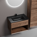 Тумба 70 см Marmi 1.0 Дуб чарльстон ПОДВЕСНАЯ Sancos с умывальником CN7007MB — изображение 4