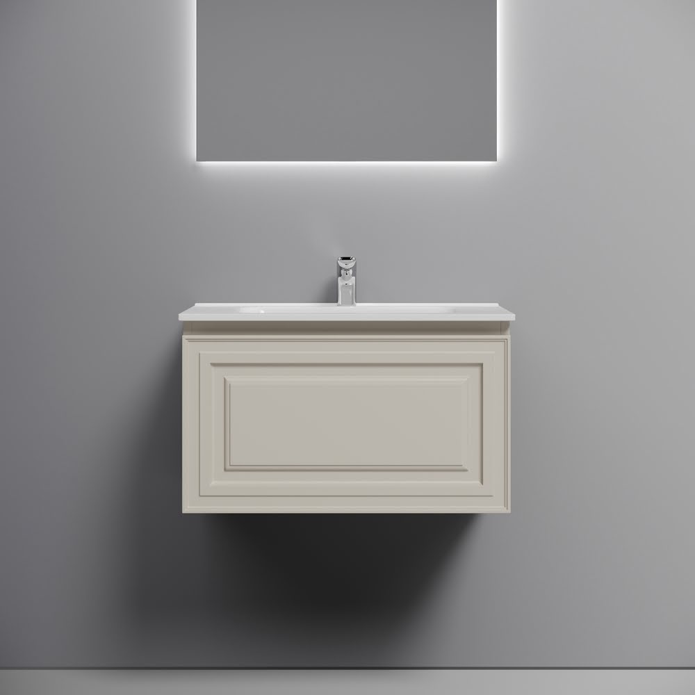 Тумба 70 см VERY Beige Soft ПОДВЕСНАЯ Sancos с умывальником CN7007