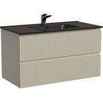 Тумба 90 см ПОДВЕСНАЯ Sancos SNOB R Beige Soft с умывальником CN7002MB