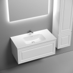 Тумба 90 см VERY Bianco ПОДВЕСНАЯ Sancos с умывальником CN7002 — изображение 3