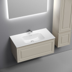 Тумба 90 см VERY Beige Soft ПОДВЕСНАЯ Sancos с умывальником CN7002 — изображение 3
