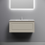 Тумба 90 см VERY Beige Soft ПОДВЕСНАЯ Sancos с умывальником CN7002