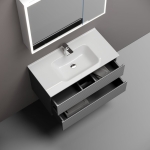 Тумба 90 см Folk Grey soft ПОДВЕСНАЯ Sancos с умывальником CN7002 — изображение 5