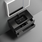 Тумба 90 см Folk Grey soft ПОДВЕСНАЯ Sancos с умывальником CN7002MB — изображение 5