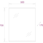 Зеркало 50 см КОРАЛЛ — изображение 3