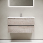 Тумба 90 см Urban ПОДВЕСНАЯ Sancos Дуб Галифакс с умывальником CN7002 — изображение 4