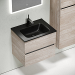 Тумба 60 см Urban ПОДВЕСНАЯ Sancos Дуб галифакс натуральный с умывальником CN7001MB — изображение 5