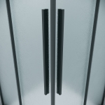 Душевое ограждение 70х100х195см Galaxy Grossman / двери раздвижные / профиль черный матовый / стекло шиншилла — изображение 5