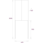 Шкаф Милтон 67 напольный белый для стиральной машины — изображение 3