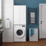 Шкаф Милтон 67 напольный белый для стиральной машины — изображение 4