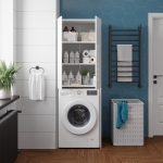 Шкаф Милтон 67 напольный белый для стиральной машины — изображение 5