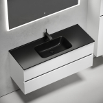 Тумба 120 см Urban ПОДВЕСНАЯ Sancos с умывальником CN7006MB — изображение 5