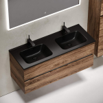 Тумба 120 см Urban ПОДВЕСНАЯ Sancos Дуб чарльстон с умывальником CN7004MB — изображение 5